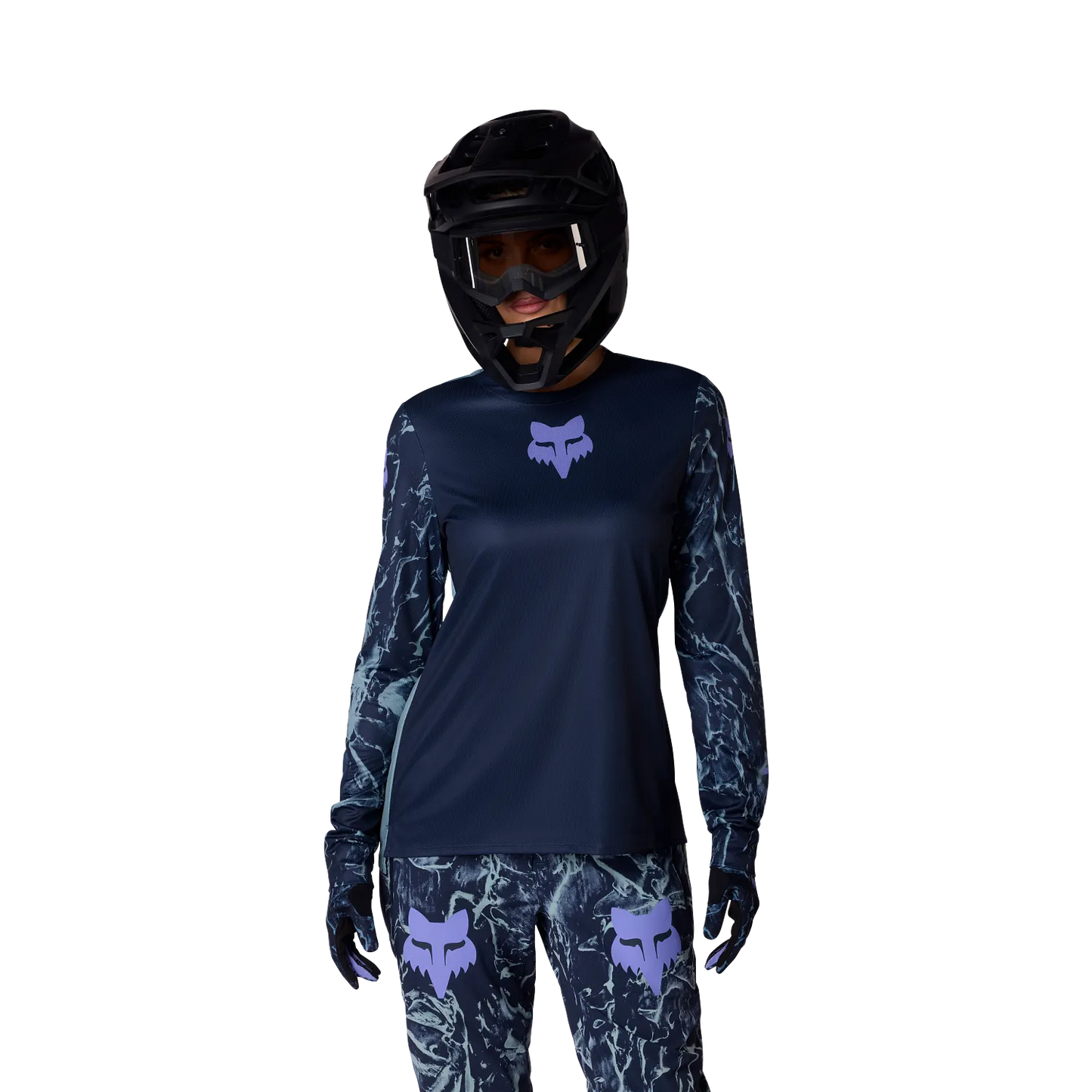 FOX RANGER IMAGE PRINT γυναικείο μακρυμάνικο Jersey μπλε