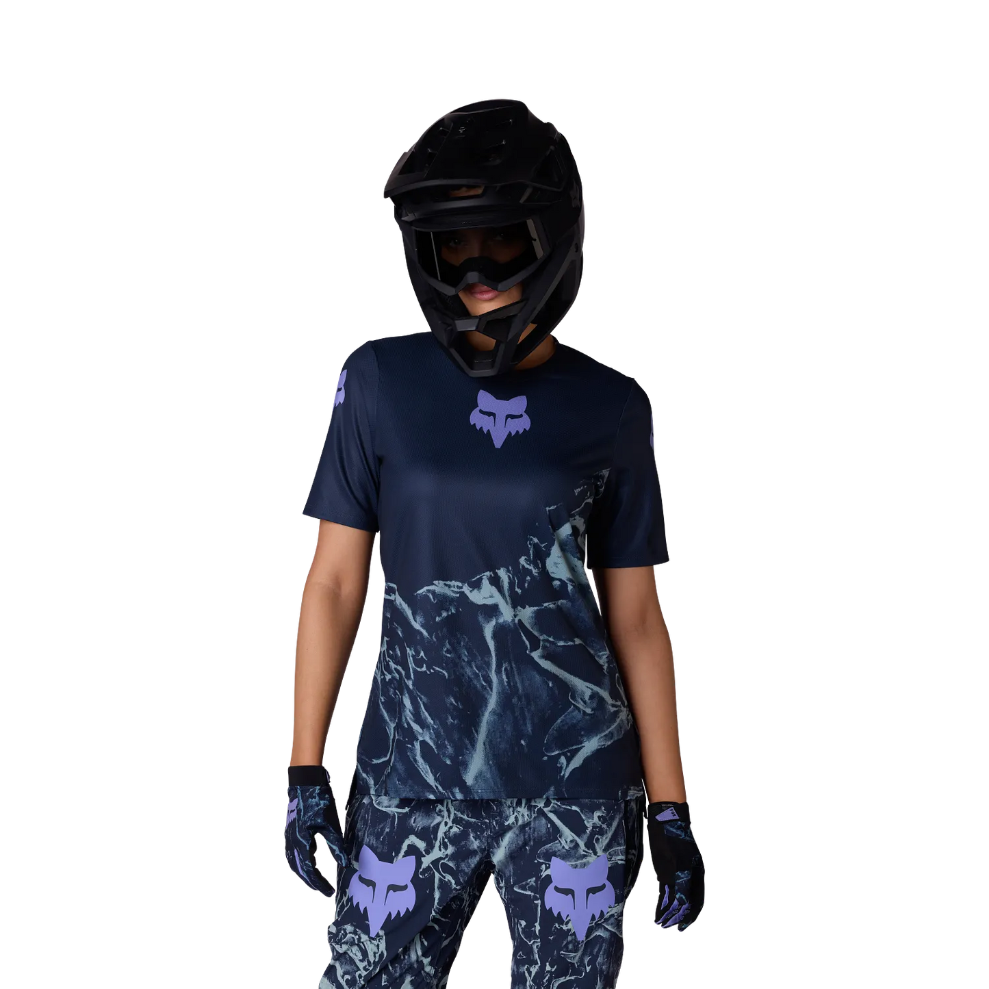 FOX RANGER IMAGE PRINT Γυναικείο κοντομάνικο Jersey Arctic Blue