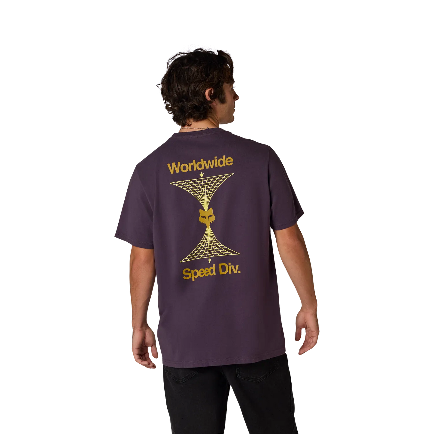 T-Shirt FOX IMAGE PRINT 195 ORIGINAL κοντομάνικο μοβ δαμάσκηνο Perfect