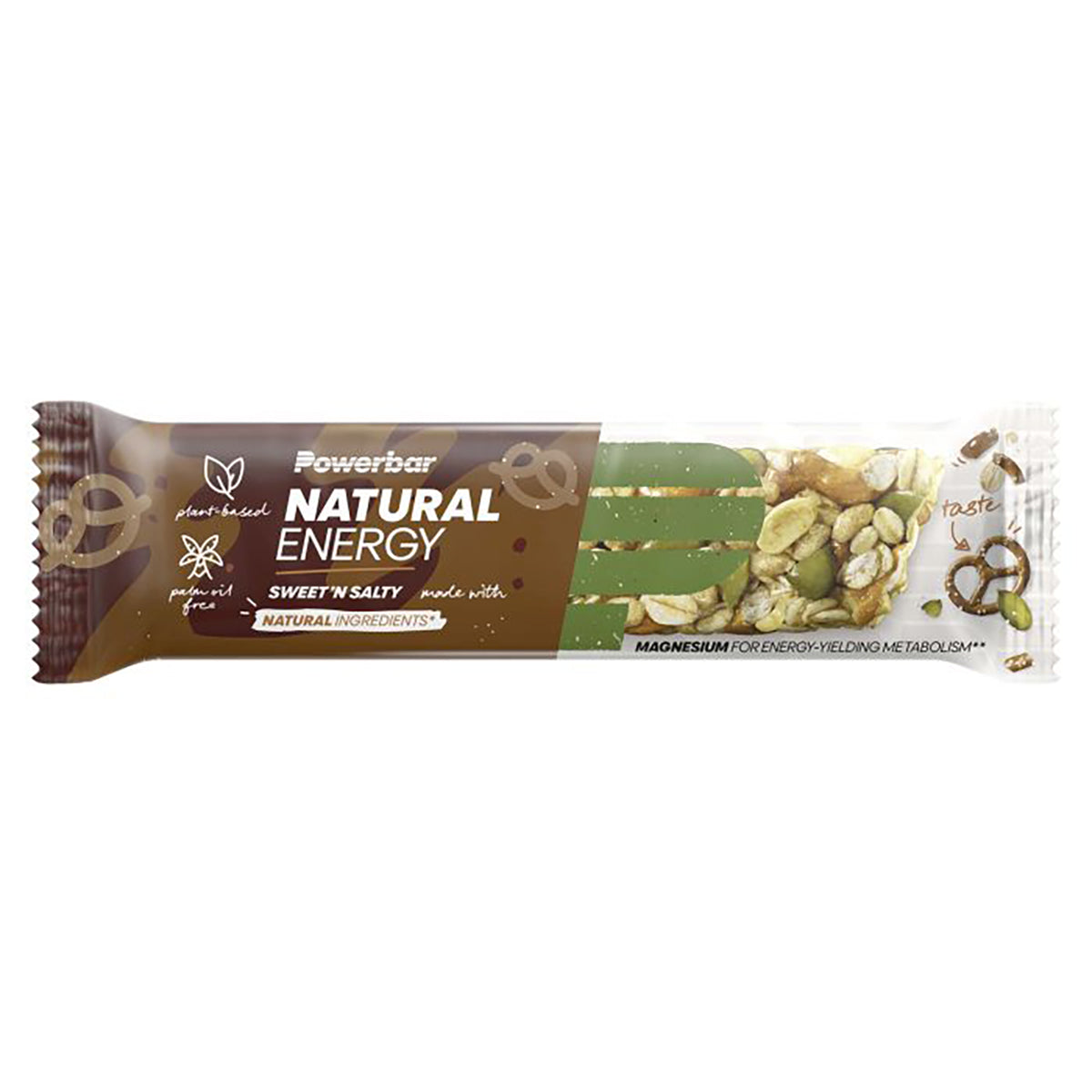 POWERBAR ΦΥΣΙΚΗ ΜΠΑΡΑ ΕΝΕΡΓΕΙΑΣ (40 g) Αλατισμένη Γλυκιά