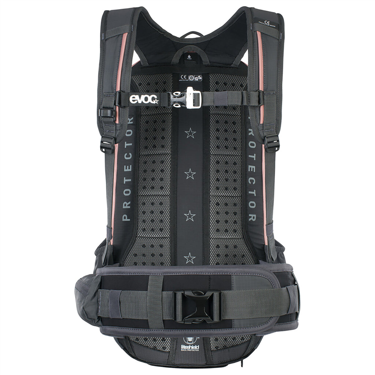 EVOC PROTECTOR FR ENDURO 16 Backpack with Integrated Backstrap Pink