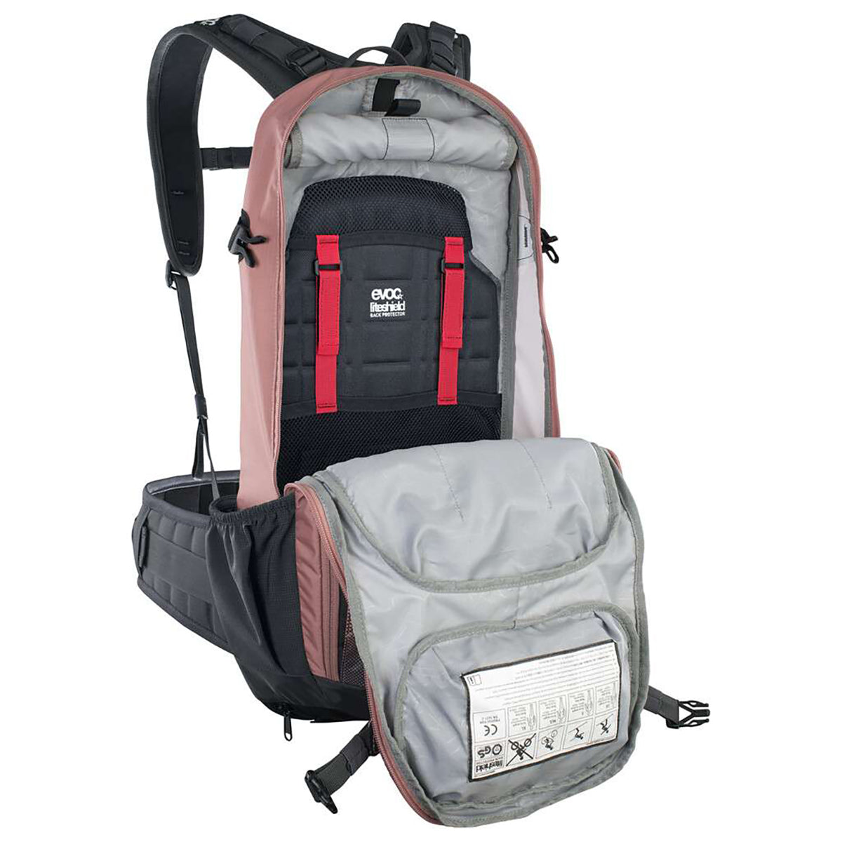 EVOC PROTECTOR FR ENDURO 16 Backpack with Integrated Backstrap Pink