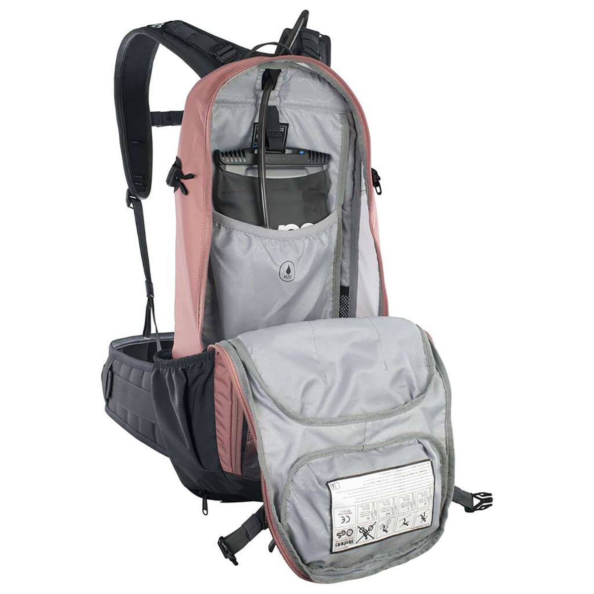 EVOC PROTECTOR FR ENDURO 16 Backpack with Integrated Backstrap Pink