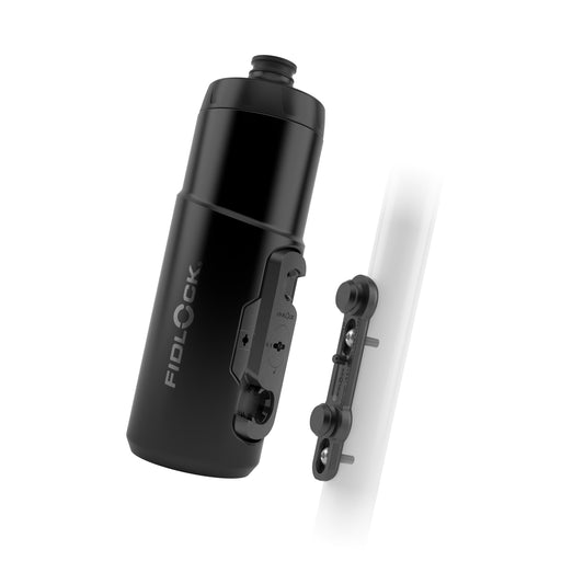 Σετ μπουκαλιών και κλωβού μπουκαλιών FIDLOCK TWIST BIKE BASE 600 ml Μαύρο