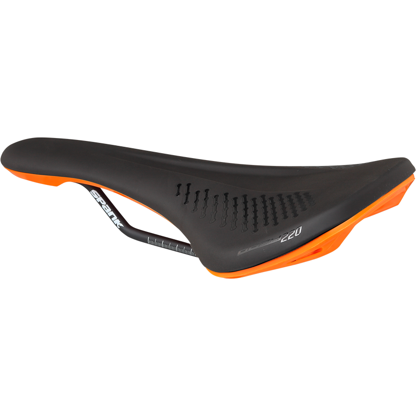 Saddle SPANK OOZY 220 144mm Rails CrN/Ti Orange