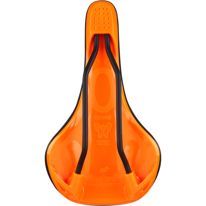 Saddle SPANK OOZY 220 144mm Rails CrN/Ti Orange