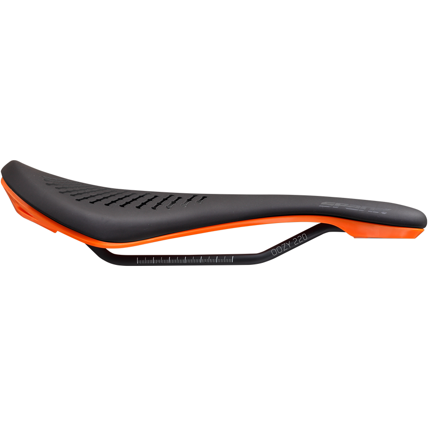 Saddle SPANK OOZY 220 144mm Rails CrN/Ti Orange