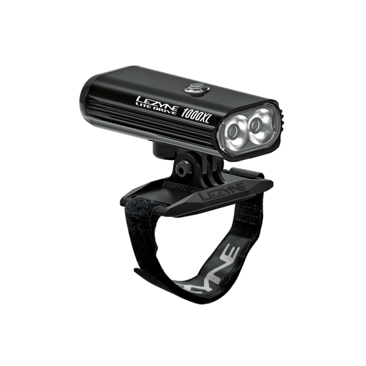 LEZYNE HELMET LITE DRIVE 1000XL μπροστινό φως Μαύρο