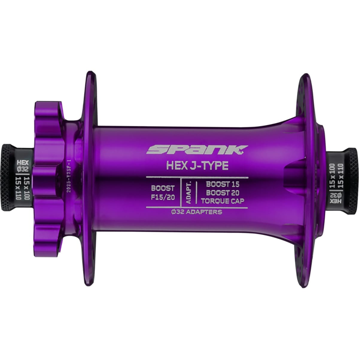 Moyeu Avant SPANK HEX 15/20 mm Boost 32 Trous Violet