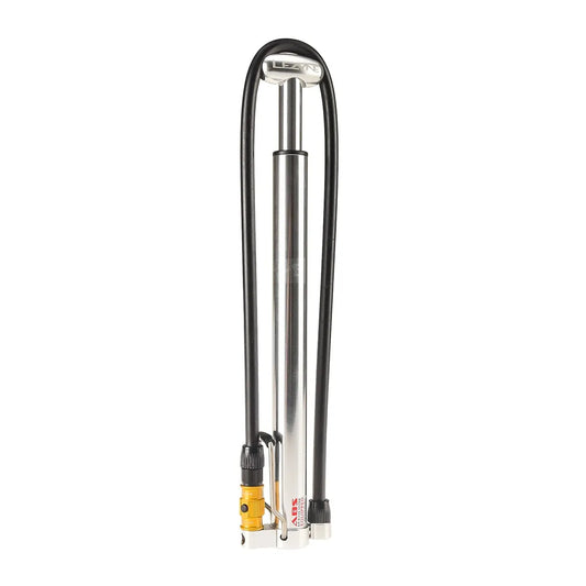 LEZYNE MICRO FLOOR DRIVE HP Ασημένια συμπαγής αντλία ποδιών