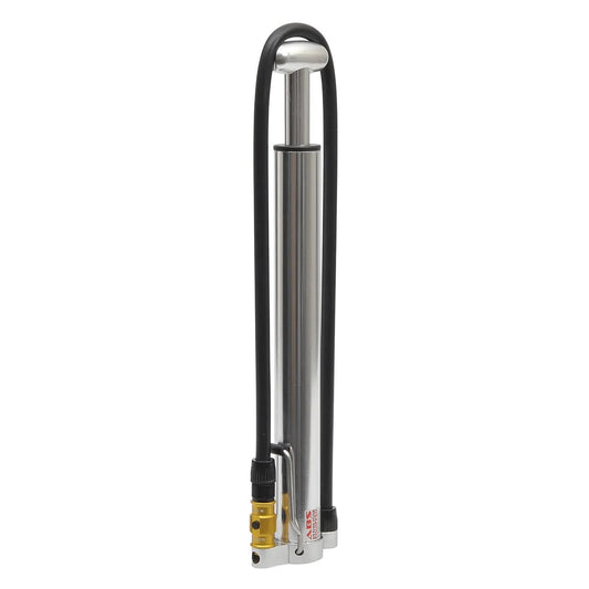 LEZYNE MICRO FLOOR DRIVE HV Συμπαγής αντλία ποδιών Ασημί