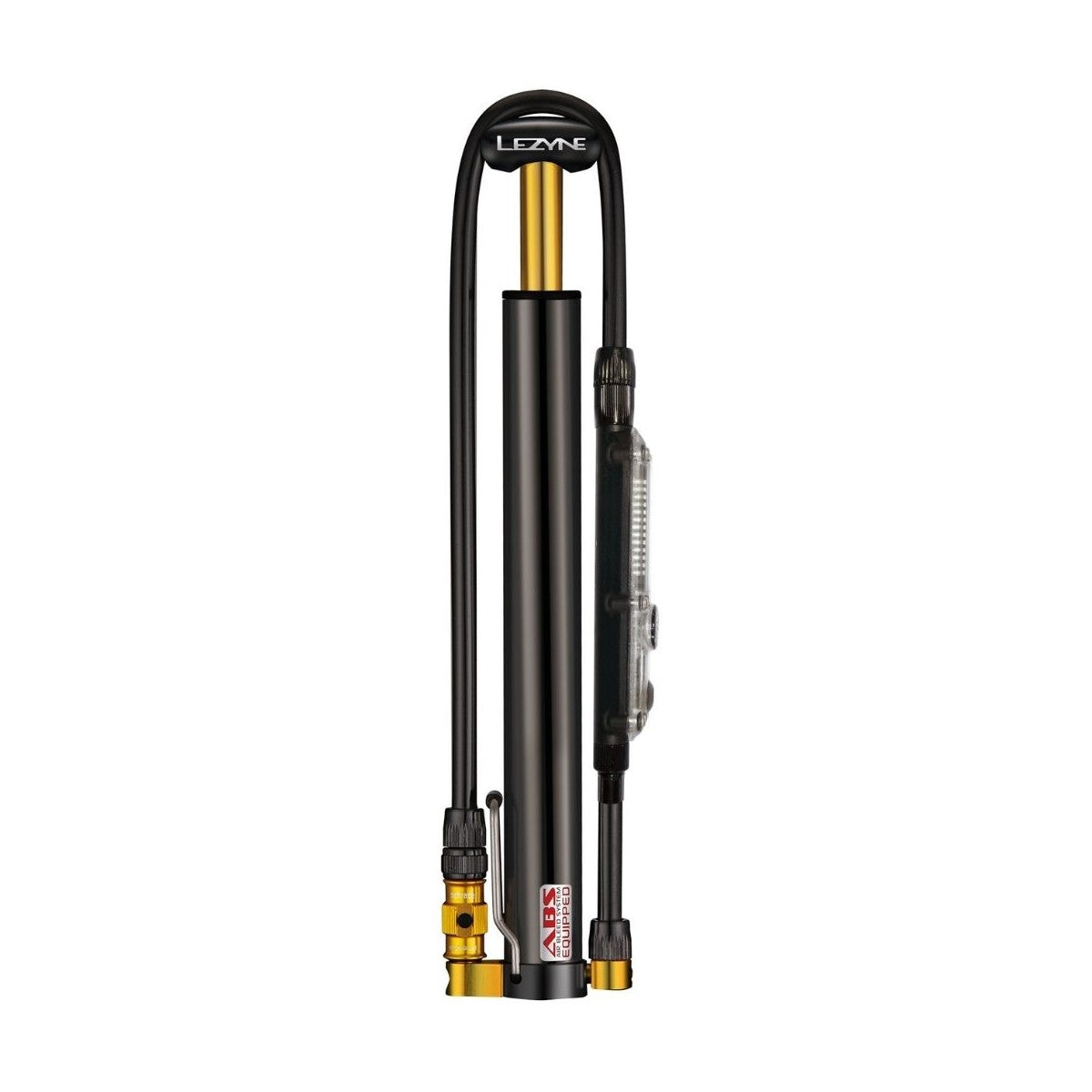 LEZYNE MICRO FLOOR DRIVE DIGITAL HVG Compact Foot Pump Μαύρο