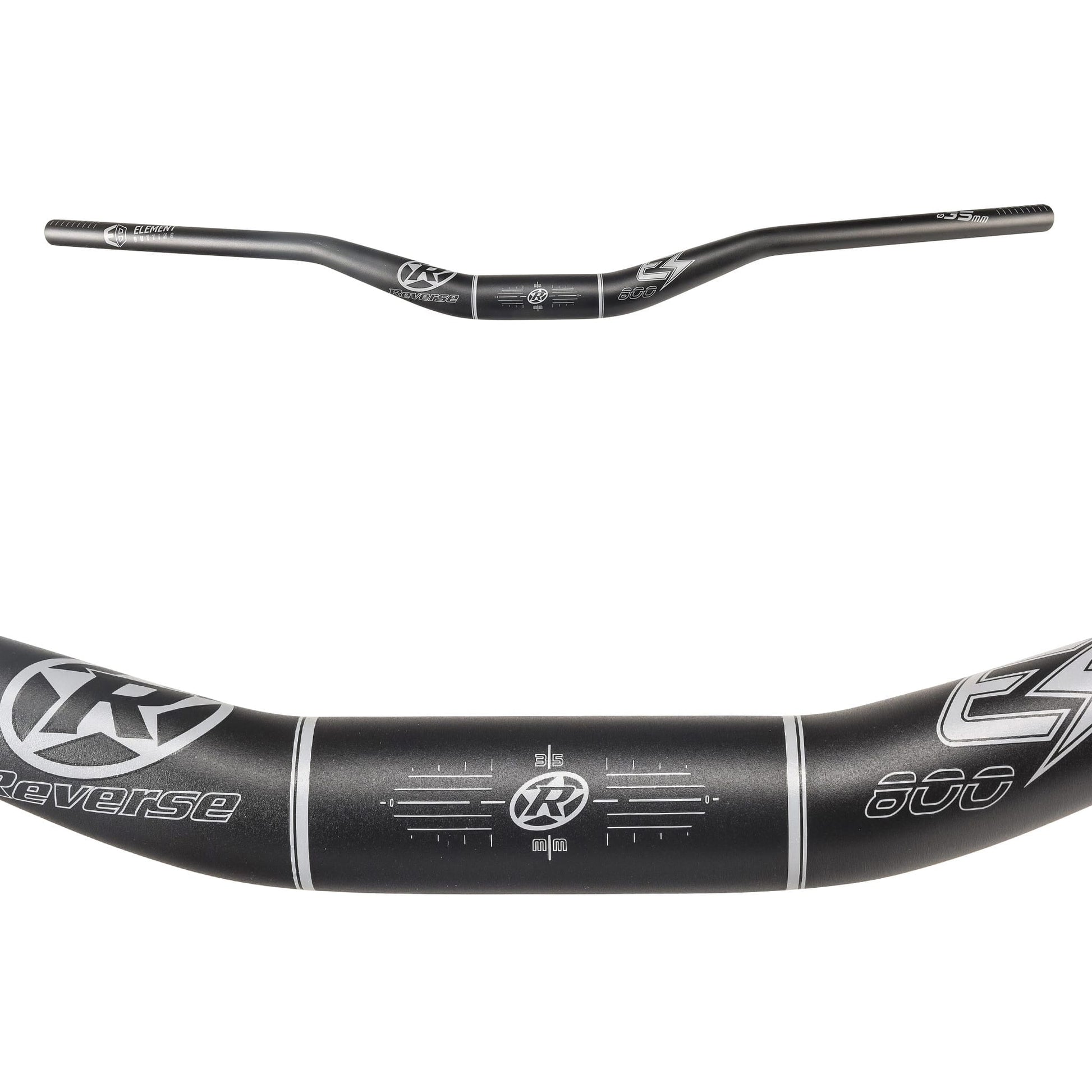 Cintre REVERSE COMPONENTS E-ELEMENT Rise 40mm 800mm Noir/Gris