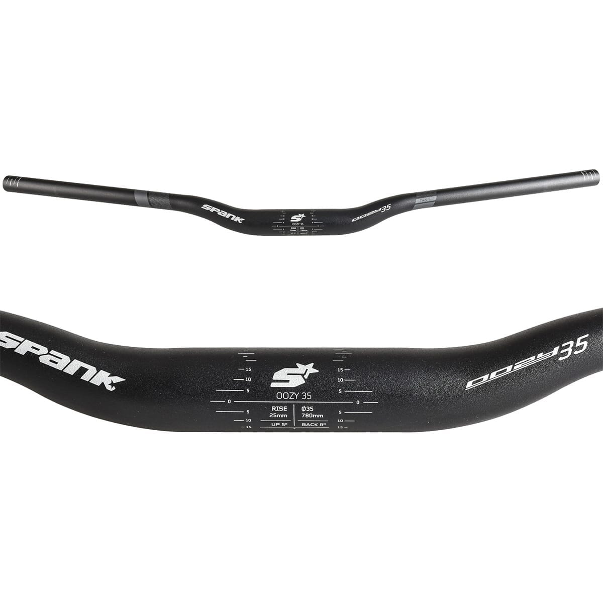 handlebar SPANK OOZY 35 Rise 25mm 35/780mm Black