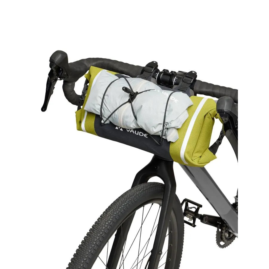 VAUDE TRAILFRONT COMPACT 5 L τσάντα τιμονιού Μαύρο/πράσινο
