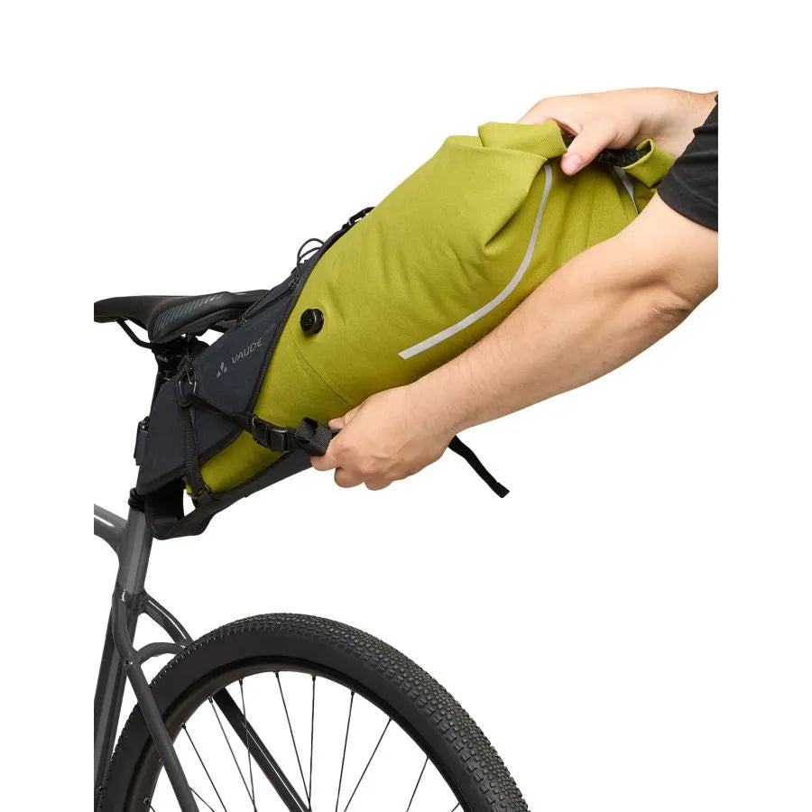 Saddle bag VAUDE TRAILSADDLE CAGE 15 L Black/Green