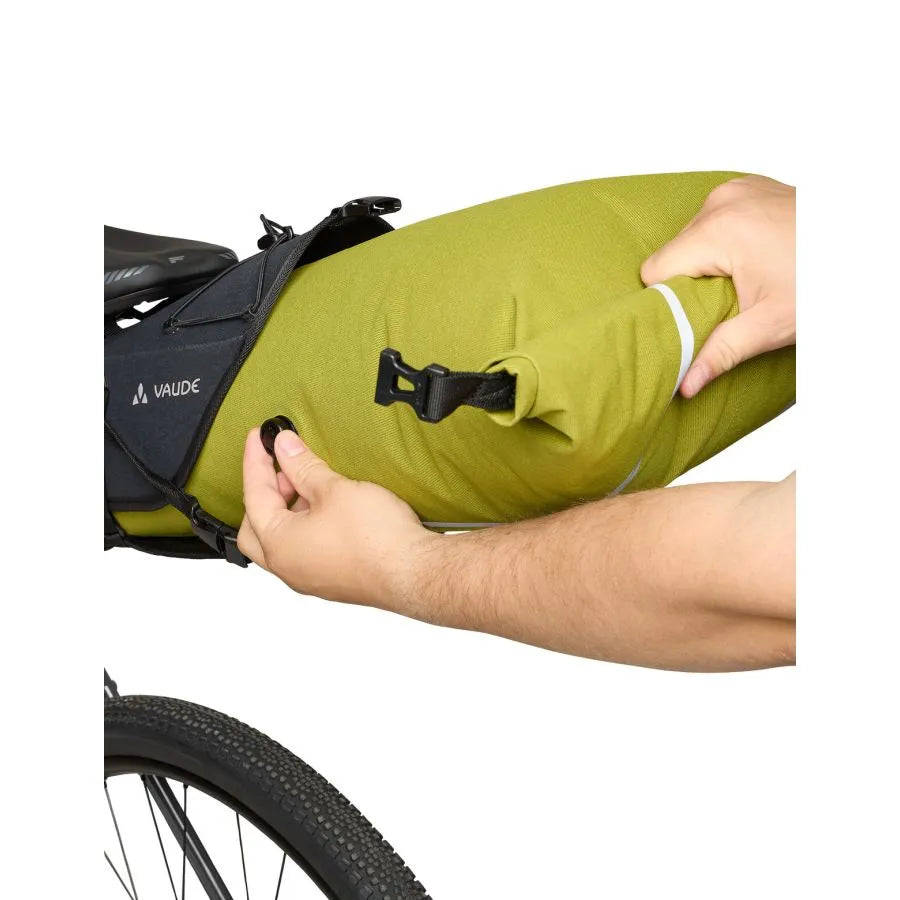 Saddle bag VAUDE TRAILSADDLE CAGE 15 L Black/Green