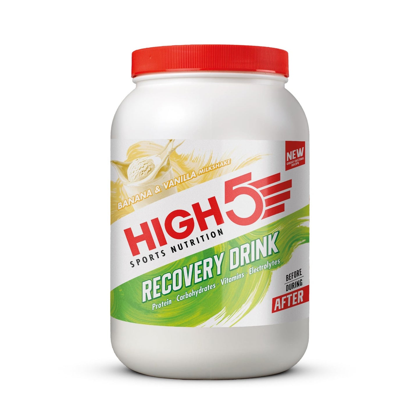 Ποτό αποκατάστασης HIGH5 RECOVERY DRINK (1.6kg) Banana Vanilla Milkshake