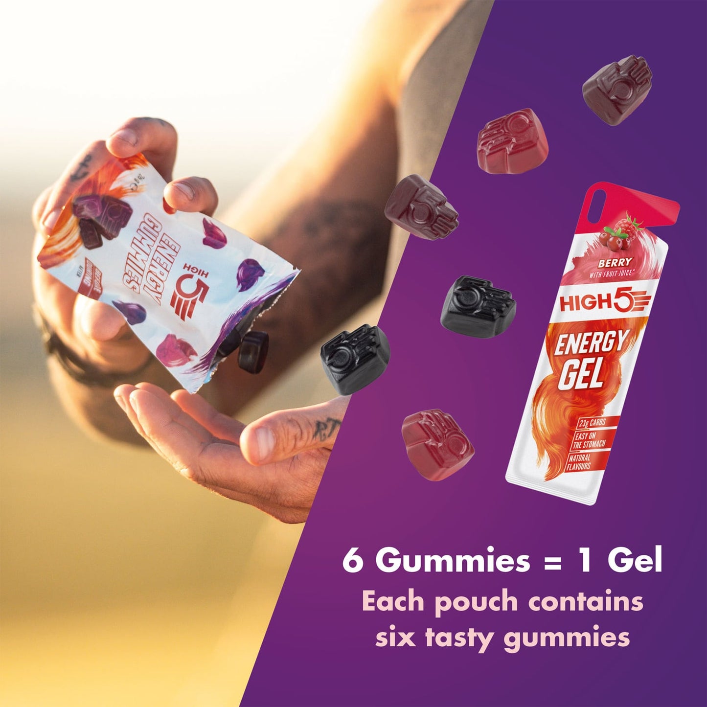 High5 ENERGY GUMMIES (26g) Κόκκινα φρούτα