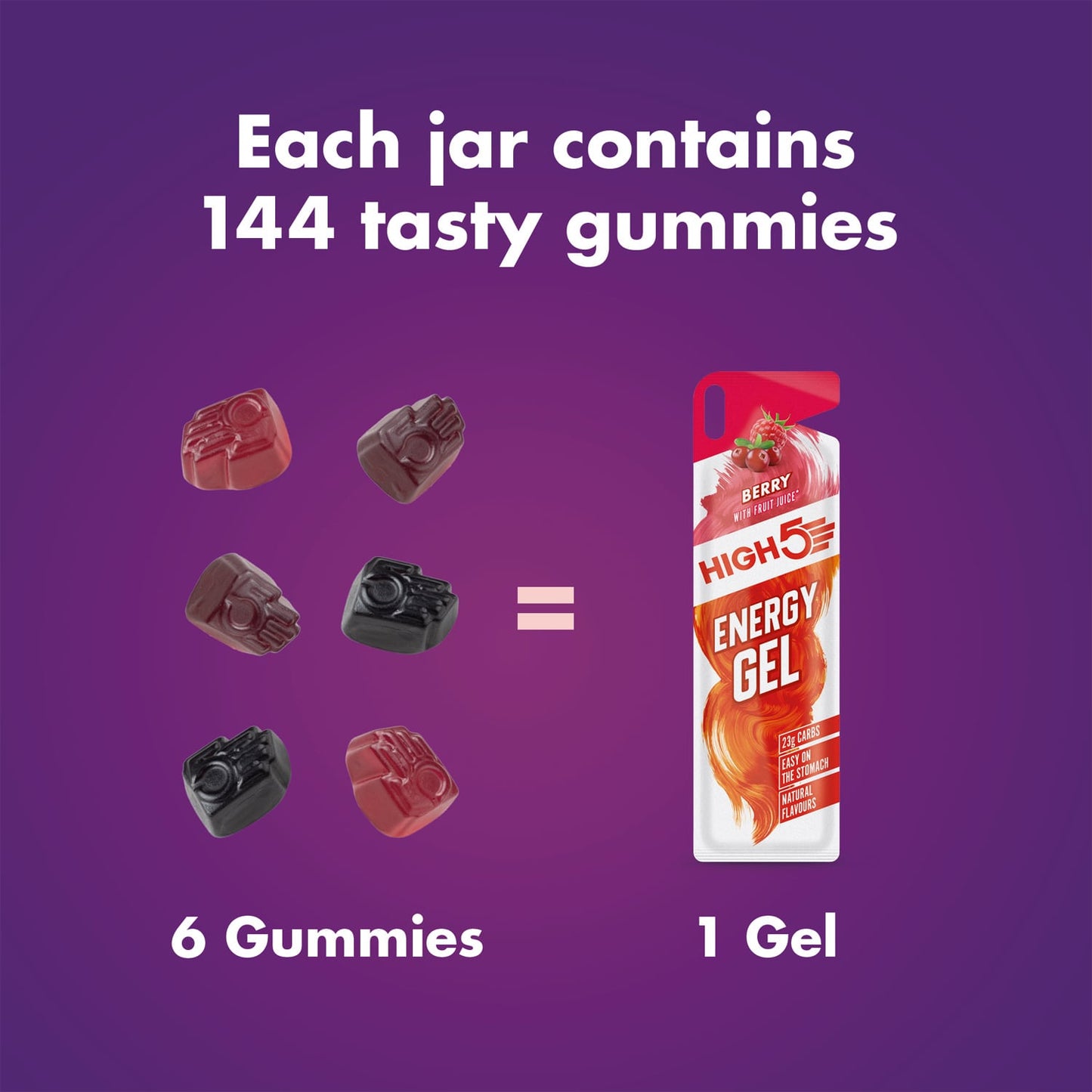 High5 ENERGY GUMMIES (26g) Κόκκινα φρούτα