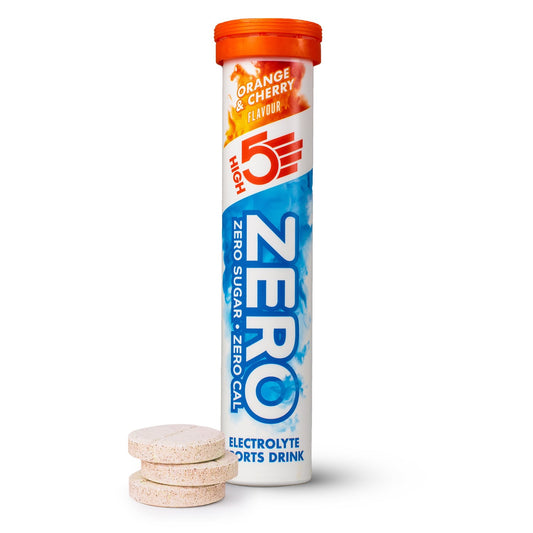High5 ZERO Anti-Cramp Drink Tube με 20 δισκία πορτοκαλιού και κεράσι