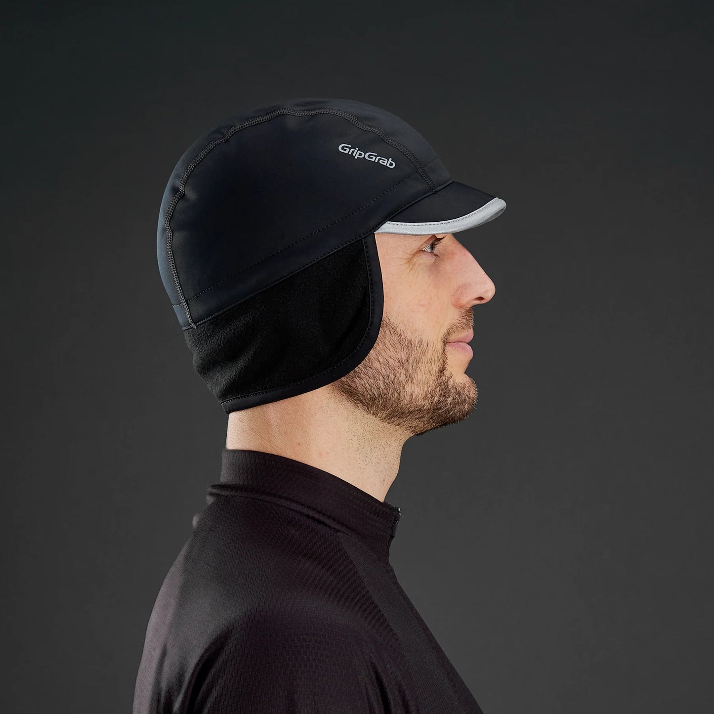 GRIPGRAB BELGIAN STYLE THERMAL WINDPROOF WINTER Cap Μαύρο