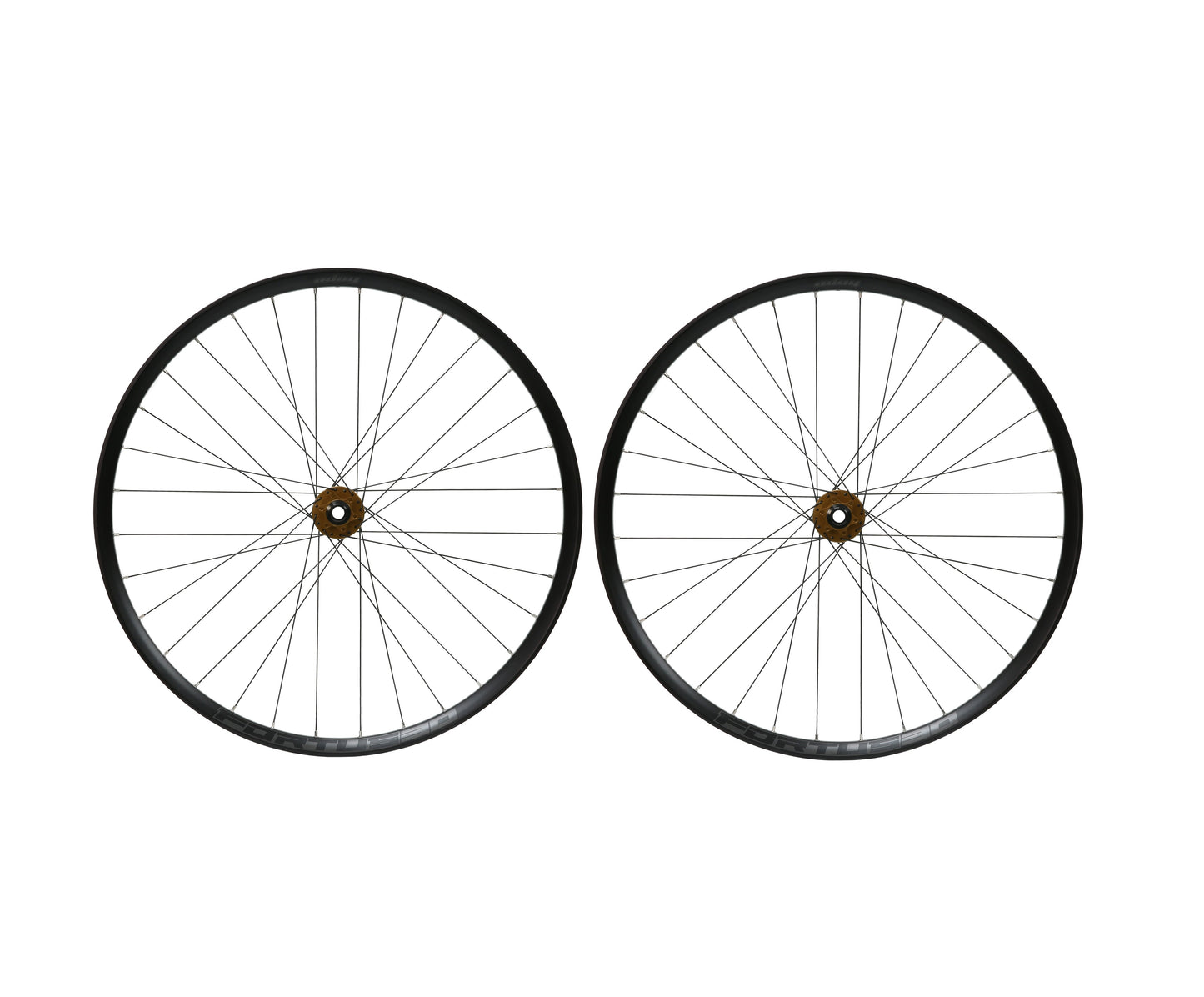 Pair of HOPE FORTUS 30 W 29" PRO 5 Wheels 15X110mm/12x148mm Boost Bronze