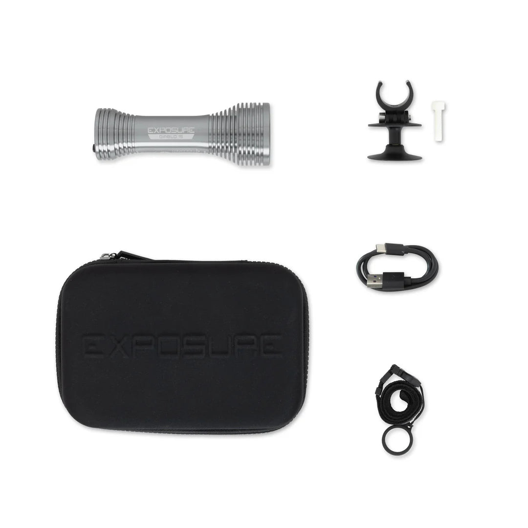 EXPOSURE LIGHTS DIABLO 15 front light with helmet/bracket holder