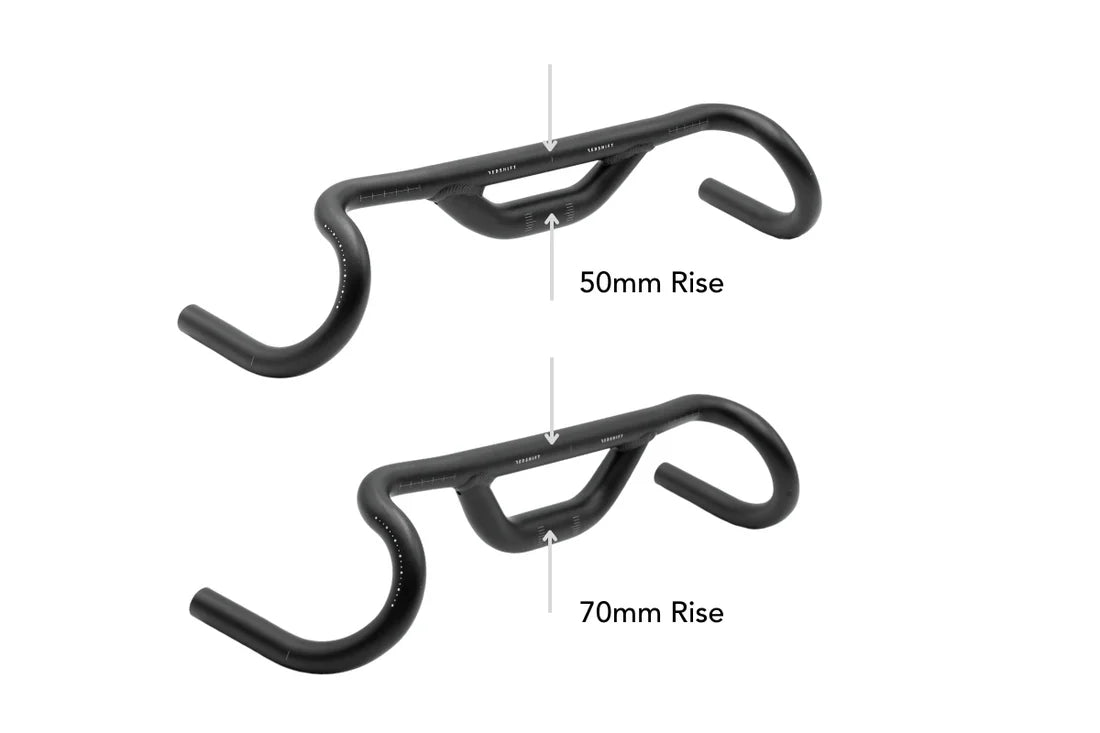REDSHIFT Gravel Handlebar, Top Shelf 10° Flare Rise 50mm