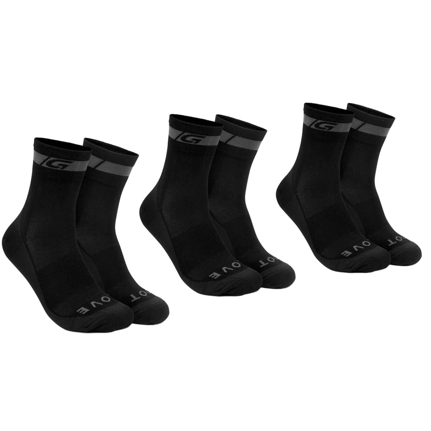 Κάλτσες GRIPGRAB MERINO REGALAR Μαύρες (x3)