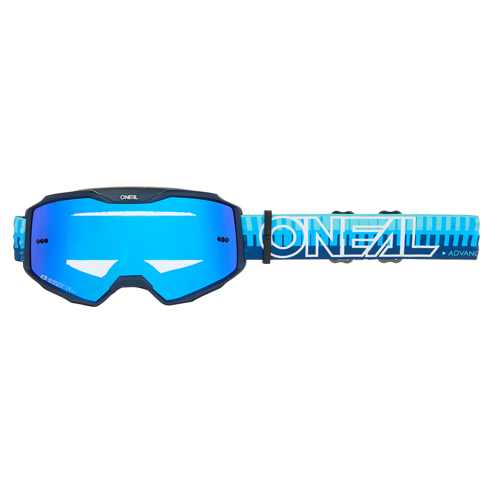 O'NEAL B-10 STRIPED Goggle Radium Blue Screen