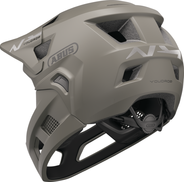 Κράνος MTB ABUS YOUDROP FF Junior Dust Γκρι