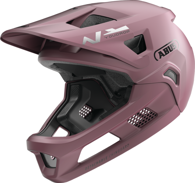 Κράνος MTB ABUS YOUDROP FF Junior Blush Κόκκινο