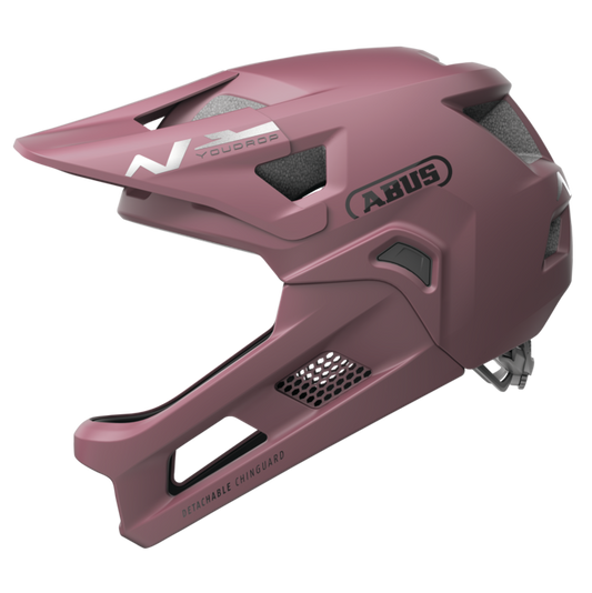 Κράνος MTB ABUS YOUDROP FF Junior Blush Κόκκινο
