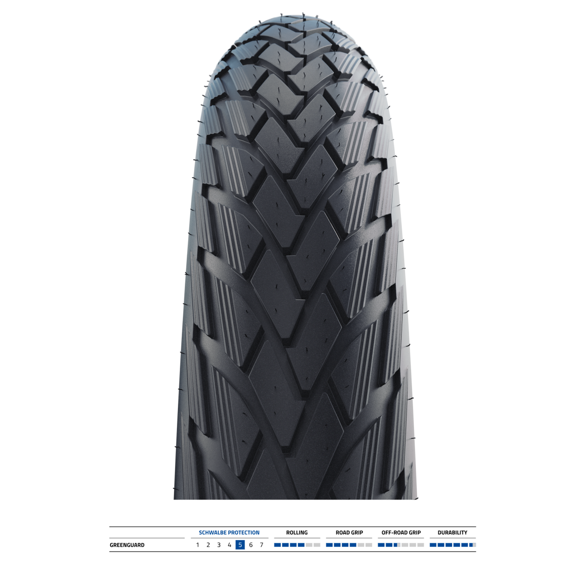 SCHWALBE GREEN MARATHON 27.5x2.35 ADDIX ECO GreenGuard Tubeless Ready Rigid Tire