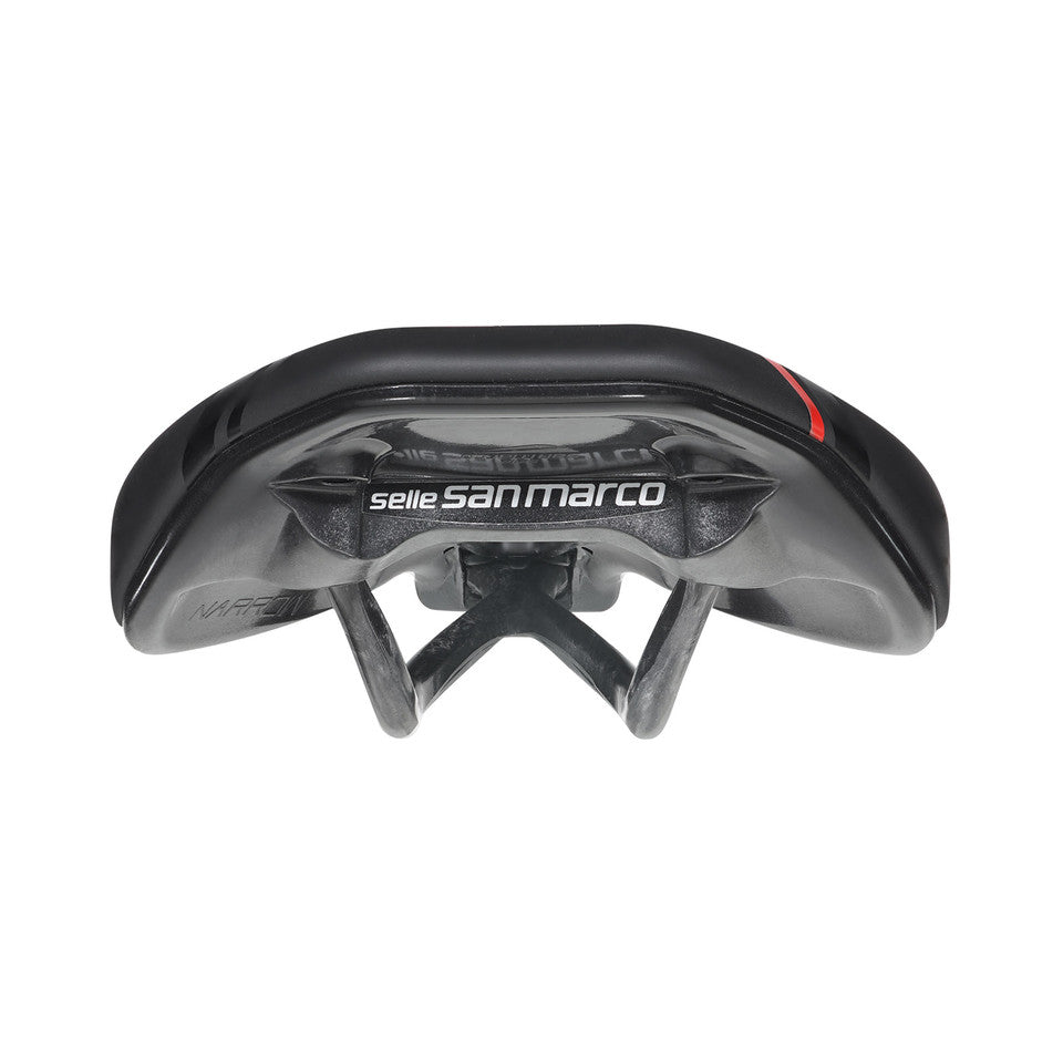 Σέλα SAN MARCO GROUND SHORT OPEN-FIT CARBON FX 140mm Μαύρο