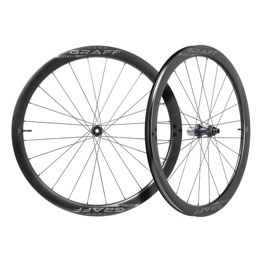 Ζεύγος τροχών MICHE GRAFF AERO DISC Tubeless Ready (Κεντρικό κλείδωμα)