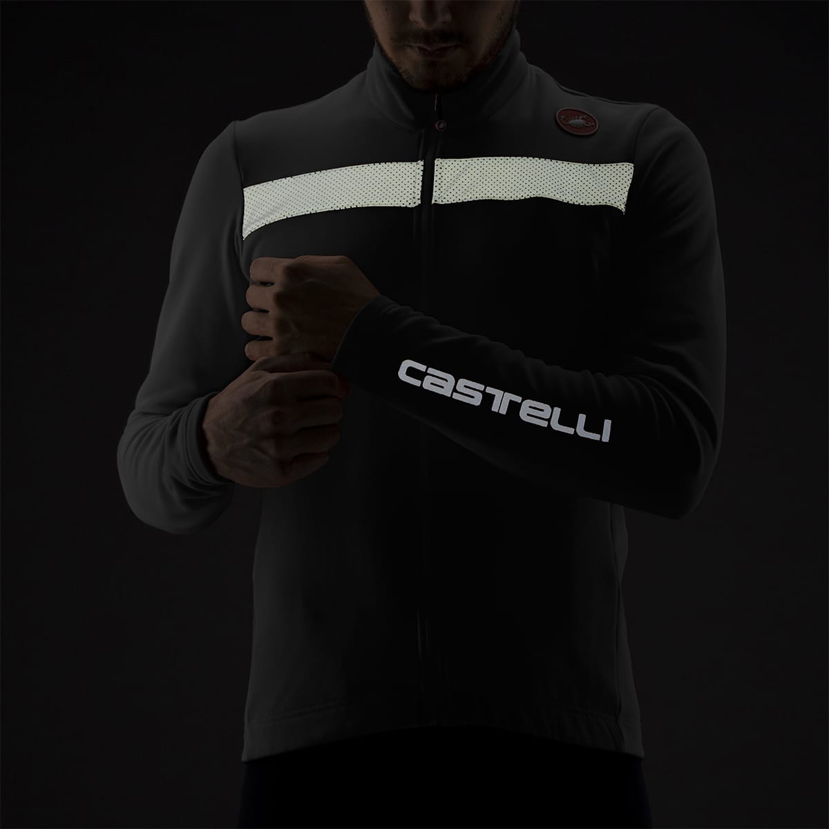 CASTELLI PURO 3 FZ Long Sleeve Jersey Μαύρο/γκρι