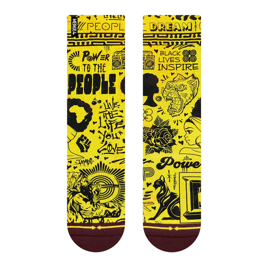 MERGE4 TAYLOR REINHOLD POWER TO THE PEOPLE Socks