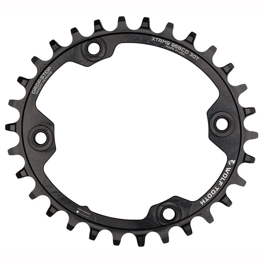 WOLF TOOTH ELLIPTICAL 96 BCD 11V Shimano XTR M9000/9020 4 τρύπες 96mm Μαύρο δακτύλιος αλυσίδας