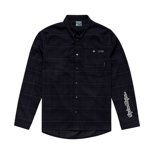 TROY LEE GRIND DESIGNS FLANNEL PLAID Carbon Τεχνικό πουκάμισο
