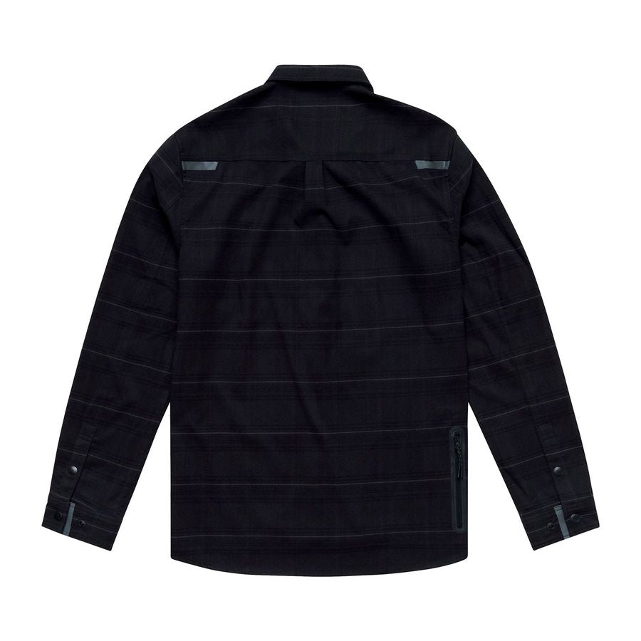TROY LEE GRIND DESIGNS FLANNEL PLAID Carbon Τεχνικό πουκάμισο
