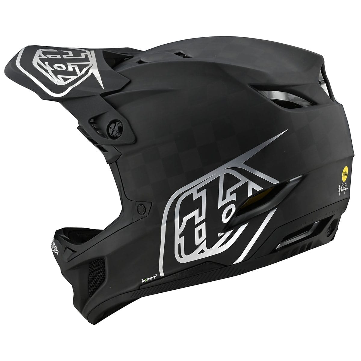 TROY LEE DESIGNS D4 CARBON MIPS MTB Helmet Black/Silver