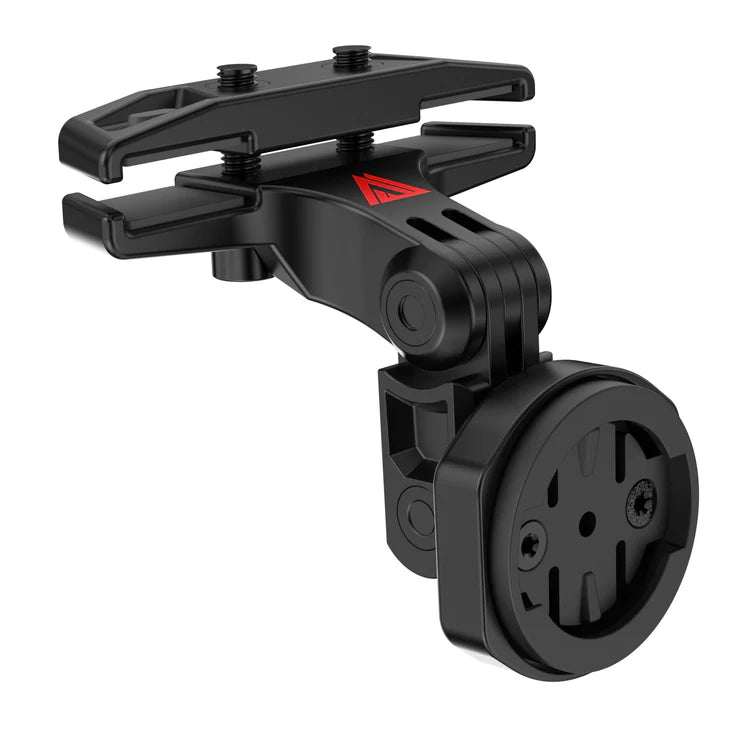Radar support on KOM Cycling saddle rails
