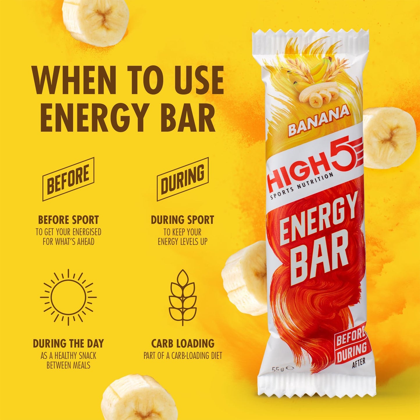 HIGH5 ENERGY BAR (55g) Μπανάνα