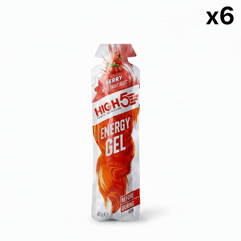 Συσκευασία 6 τεμαχίων HIGH5 ENERGY GEL (40g) Berry