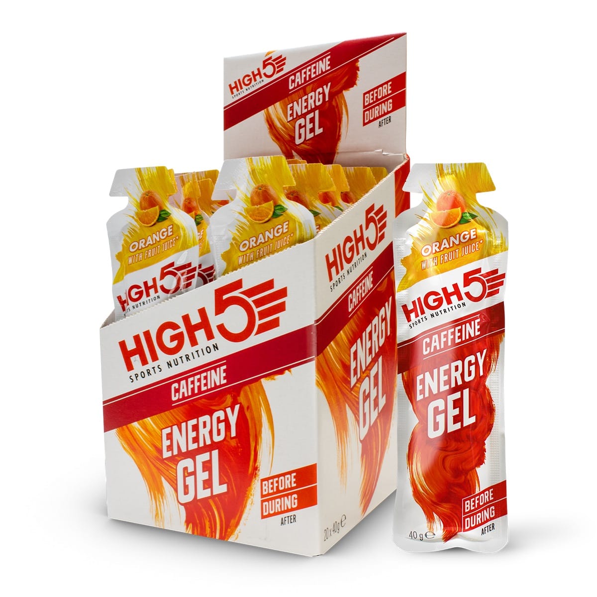 HIGH5 ENERGY GEL Caffeinen (40g) Πορτοκαλί