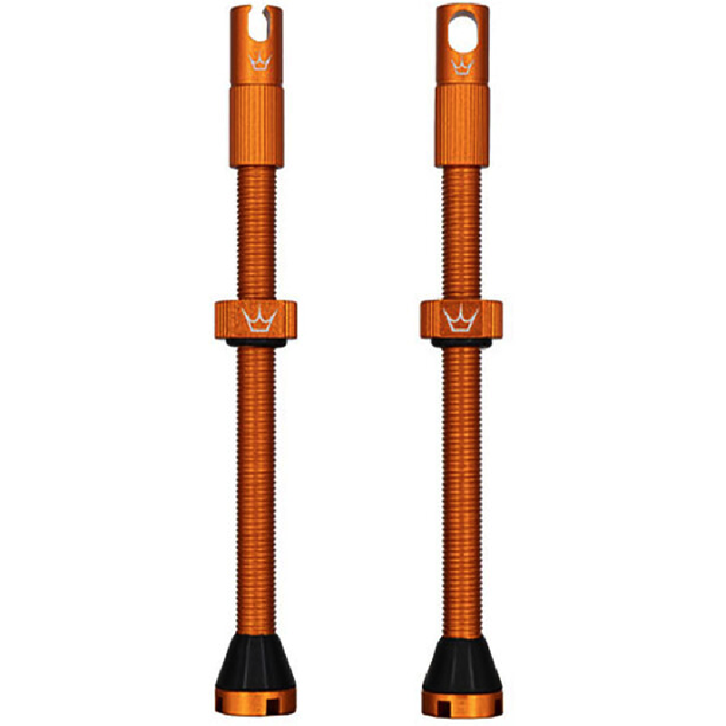 PEATY'S x Chris King MK2 Presta 80 mm βαλβίδες χωρίς σωλήνες (x2) Πορτοκαλί