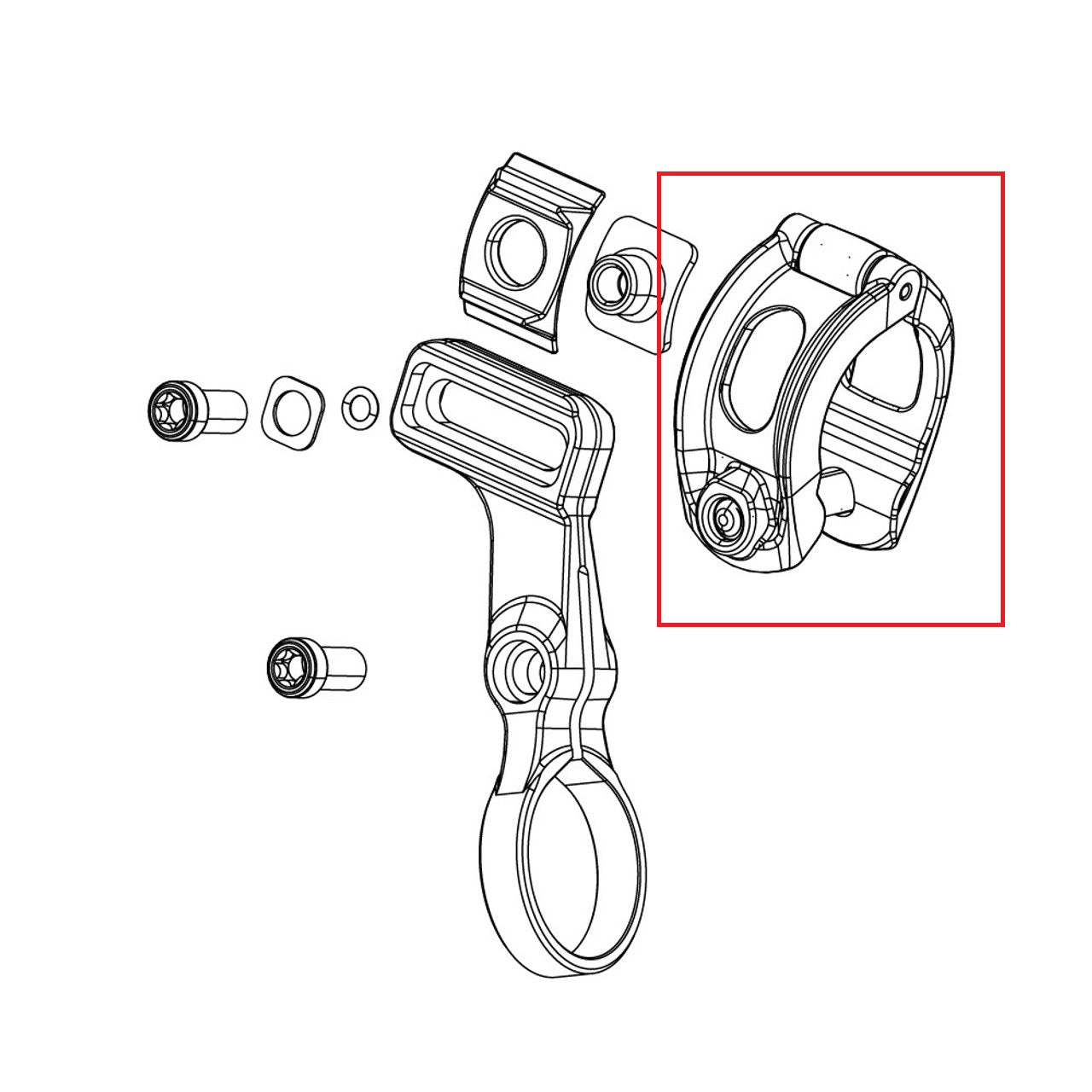 Σφιγκτήρας κρεμαστήρα SRAM MMX για AXS POD Control (x1)