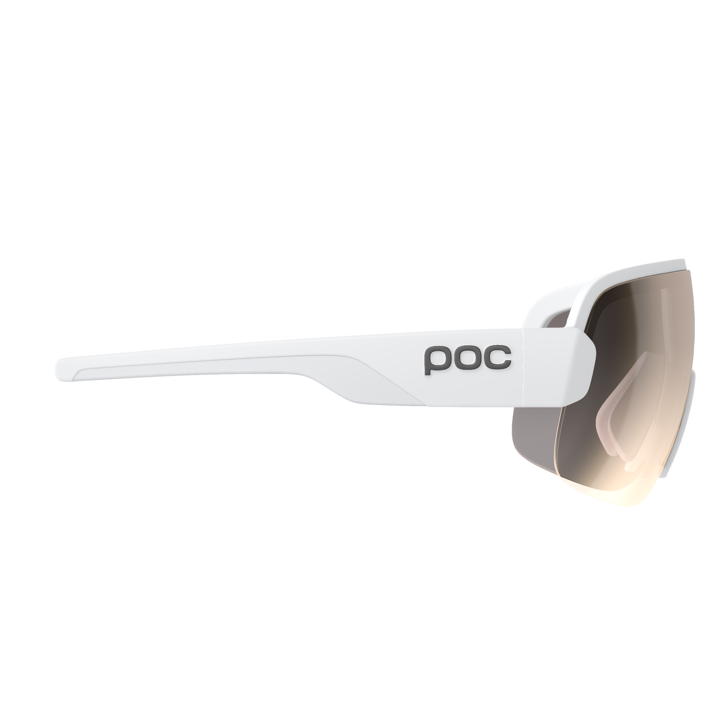 POC AIM Γυαλιά Λευκό Clarity Trail Μερικώς ηλιόλουστος ασημί φακός